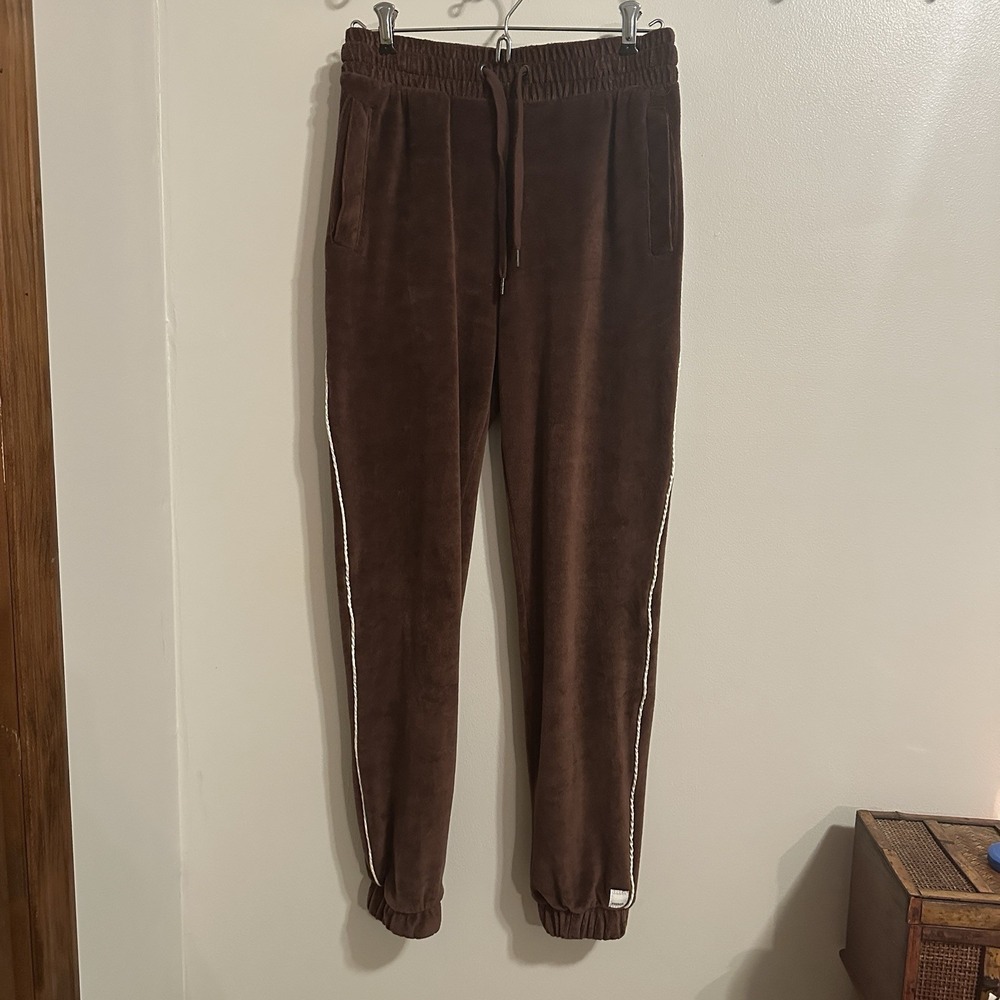 RSQ Joggers Brown‎ Corduroy Elastic Waist Pockets Women's Size XSmall